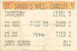 Cardiff Ticket 1984